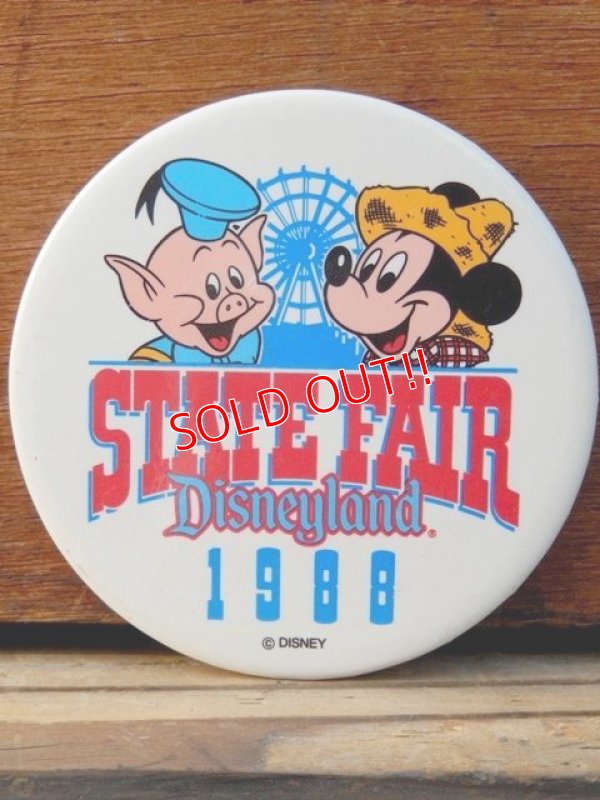 画像1: pb-909-07 Disneyland / 1988 State Fair Pinback