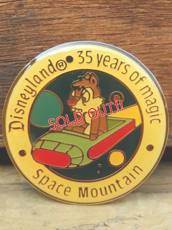 画像1: pb-909-09 Disneyland 35 years of magic Space Mountain / Chip Pinback