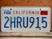 画像1: dp-130801-13 80's License plate "CALIFORNIA"  (1)