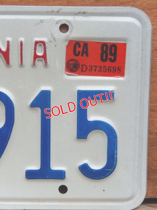 画像3: dp-130801-13 80's License plate "CALIFORNIA" 