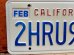 画像2: dp-130801-13 80's License plate "CALIFORNIA"  (2)