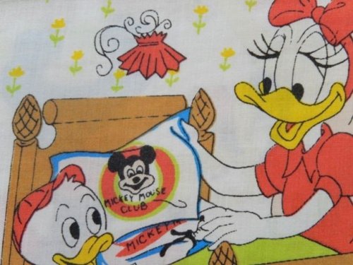 他の写真2: ct-131001-23 Disney Characters / 70's Flat Sheet (Twin)