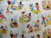 画像1: ct-131001-23 Disney Characters / 70's Flat Sheet (Twin) (1)