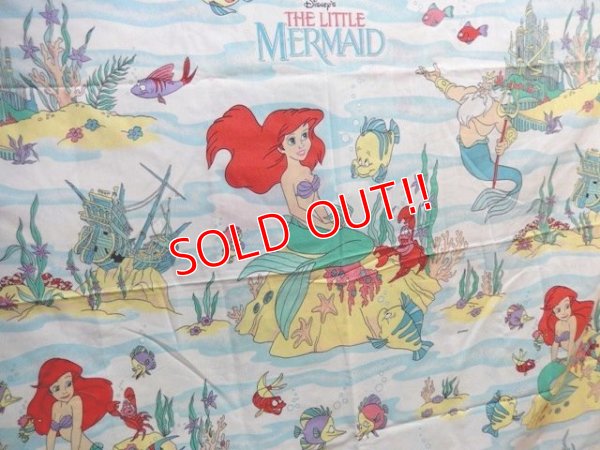 画像1: ct-131001-25 Little Mermaid / 90's Flat Sheet (Twin)