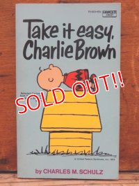 bk-1001-02 PEANUTS / 1973 Comic "Take it easy, Charlie Brown"