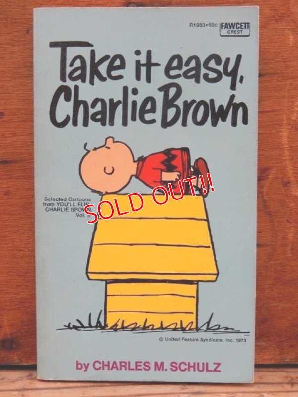 画像1: bk-1001-02 PEANUTS / 1973 Comic "Take it easy, Charlie Brown"