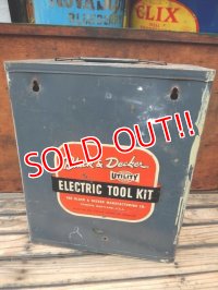 dp-131001-05 Blacl & Decker / Vintage Electric Tool Kit metal box