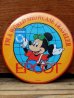 画像1: pb-909-13 Mickey Mouse / 80's EPCOT World Showcase Pinback (1)