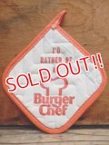 dp-131008-03 Burger Chef / 70's Pot Holder (Red)