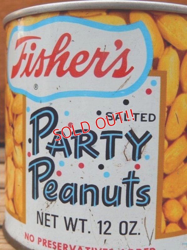 画像2: dp-111220-05 Fisher's / Vintage Party Peanuts Tin Can