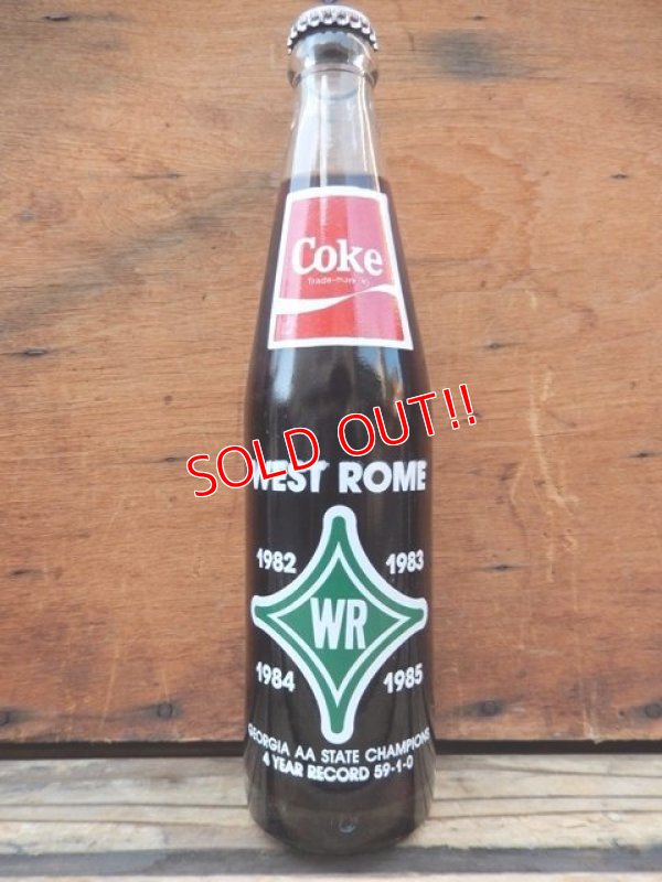 画像1: dp-120626-05 Coca Cola / 1985 West Rome AA National Football Champion Bottle