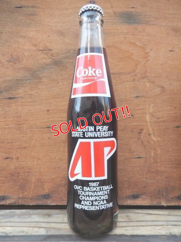 画像1: dp-120626-07 Coca Cola / 1987 AP State University Basketball Champion Bottle