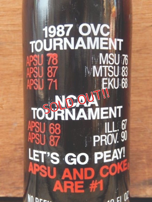 画像5: dp-120626-07 Coca Cola / 1987 AP State University Basketball Champion Bottle