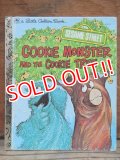 bk-130607-09 Sesame Street COOKIE MONSTER AND THE COOKIE TREE / 70's Little Golden Books