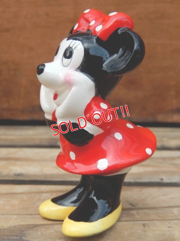 画像2: ct-131015-42 Minnie Mouse / 80's Ceramic figure