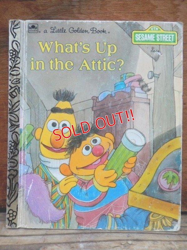 画像1: bk-130607-05 Sesame Street What's Up in the Attic? / 80's Little Golden Books