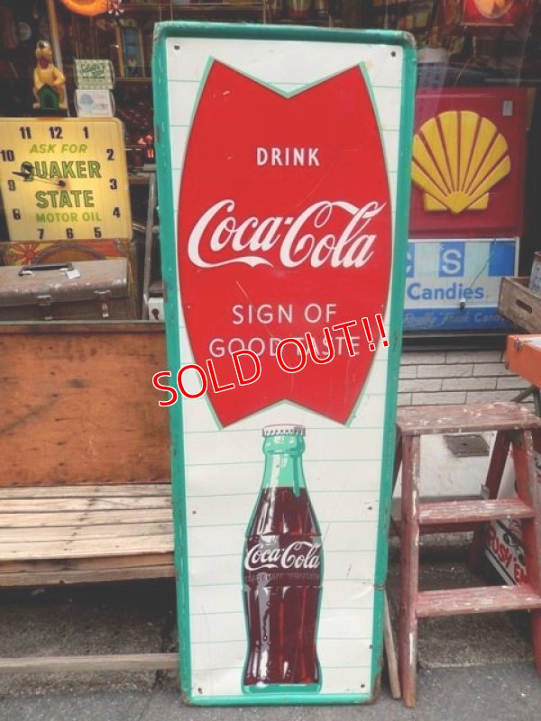 画像1: dp-120410-14 Coca Cola / 50's Metal sign