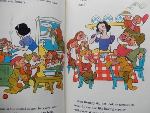 他の写真1: bk-131022-02 Snow White and the Seven Dwarfs / 70's Picture Book