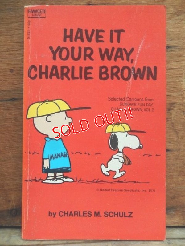 画像1: bk-131029-08 PEANUTS / 1971 HAVE IT YOUR WAY,CHARLIE BROWN
