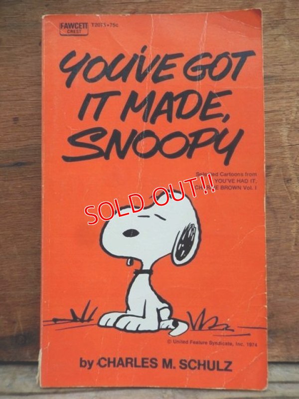 画像1: bk-131029-09 PEANUTS / 1974 YOU'VE GOT IT MADE,SNOOPY