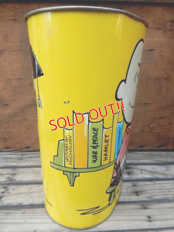画像4: ct-131101-02 Snoopy & Charlie Brown / CHEINCO 70's Trash box (Yellow)