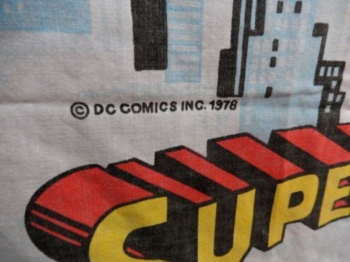 他の写真1: ct-131106-02 Superman / 70's Flat Sheet (Twin)