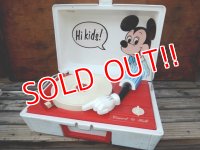 ct-131105-02 Mickey Mouse / Concent Hall 60's-70's Record Player