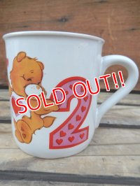 ct-120710-03 Care Bears / 80's Ceramic Mug "Tender Heart Bear"