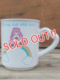 ct-120710-05 Care Bears / 80's Ceramic Mug "Love a Lot Bear"