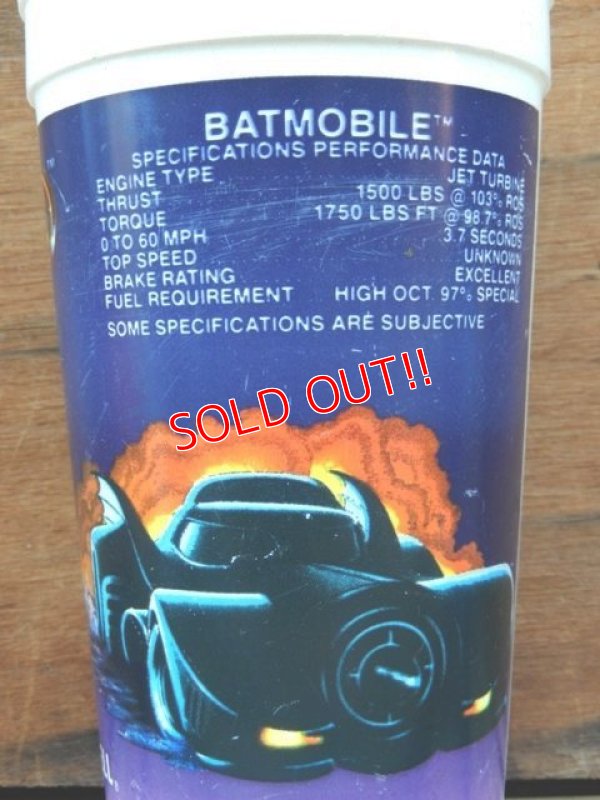画像2: ct-131122-28 BATMAN × BATBOBILE / 1989 Plastic Cup