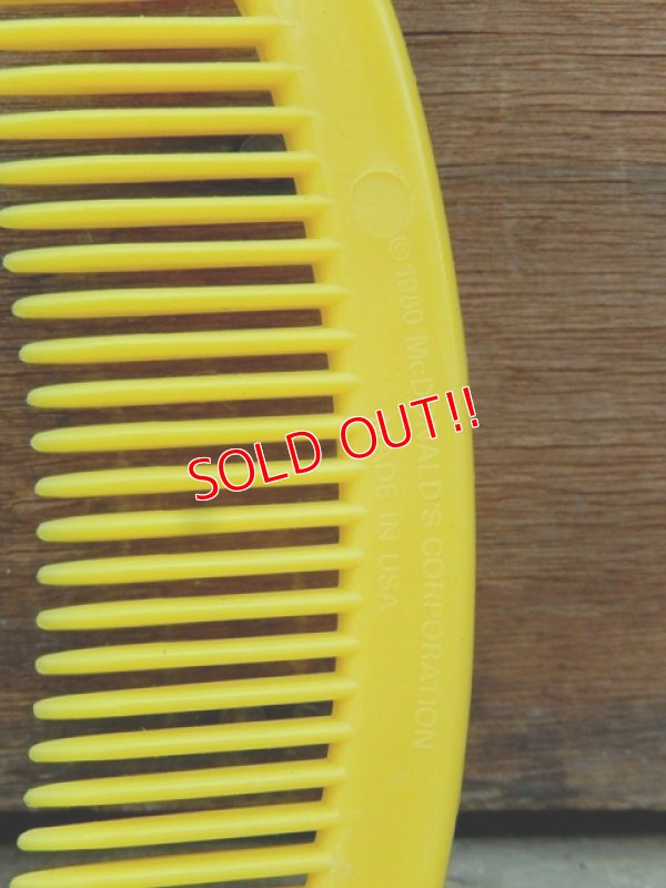 画像5: ct-131122-24 McDonald's / Ronald McDonald 80's Comb (Yellow)