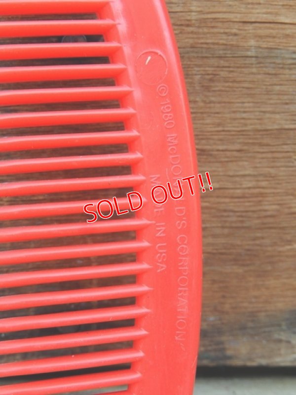 画像5: ct-131122-23 McDonald's / Ronald McDonald 80's Comb (Red)
