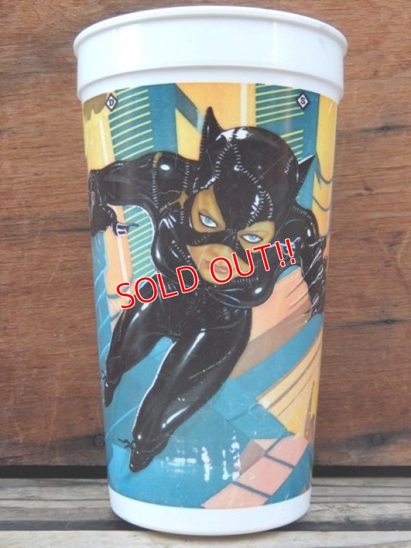 画像1: ct-131122-32 BATMAN RETURNS / CATWOMAN 1992 Plastic Cup