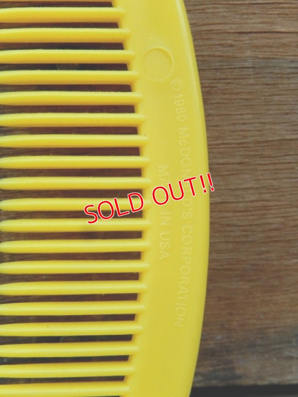 画像5: ct-131122-25 McDonald's / Grimace 80's Comb (Yellow)