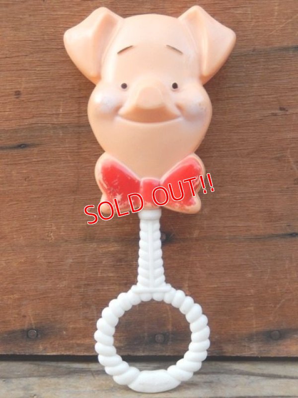 画像1: ct-101124-75 Piglet / Sears 70's Baby Rattle