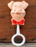 画像1: ct-101124-75 Piglet / Sears 70's Baby Rattle (1)