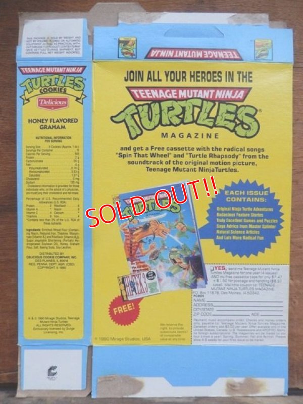画像4: ad-507-01 Teenage Mutant Ninja Turtles / 90's Cookie Box
