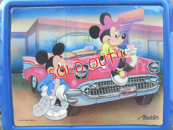 画像2: ct-131121-11 Mickey Mouse & Minnie Mouse / Aladdin 90's Plastic Lunchbox