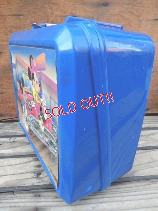 画像3: ct-131121-11 Mickey Mouse & Minnie Mouse / Aladdin 90's Plastic Lunchbox