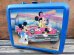 画像1: ct-131121-11 Mickey Mouse & Minnie Mouse / Aladdin 90's Plastic Lunchbox (1)