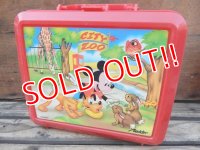 ct-131121-10 Mickey Mouse & Pluto / Aladdin 90's Plastic Lunchbox