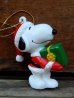 画像2: ct-131122-99 Snoopy / Whitman's 90's PVC Ornament "Santa" (2)