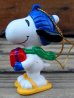 画像3: ct-131122-97 Snoopy / Whitman's 90's PVC Ornament "Present" (3)