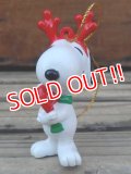 ct-131122-95 Snoopy / Whitman's 90's PVC Ornament "Reindeer "
