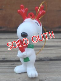 ct-131122-95 Snoopy / Whitman's 90's PVC Ornament "Reindeer "