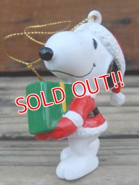 ct-131122-99 Snoopy / Whitman's 90's PVC Ornament "Santa"