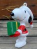 画像1: ct-131122-99 Snoopy / Whitman's 90's PVC Ornament "Santa" (1)