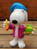 画像1: ct-131122-86 Snoopy / Whitman's 1998 PVC "Egg Painter (Green Egg)" (1)