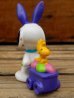 画像4: ct-131122-80 Snoopy / Whitman's 1999 PVC "Easter Bunny Cart (Purple ear)" (4)