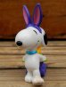 画像2: ct-131122-80 Snoopy / Whitman's 1999 PVC "Easter Bunny Cart (Purple ear)" (2)